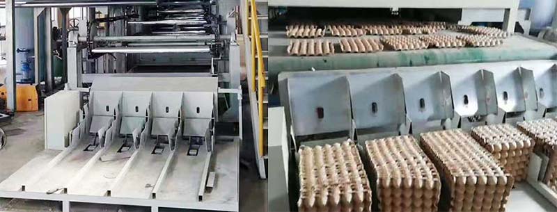 The packaging process of paper egg cartons