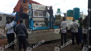 egg tray machine delivered to Zambia