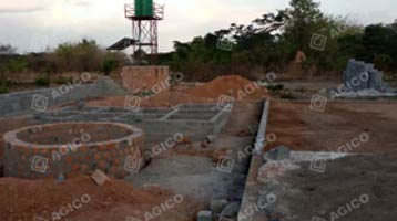 construction of the egg tray production line in Zambia